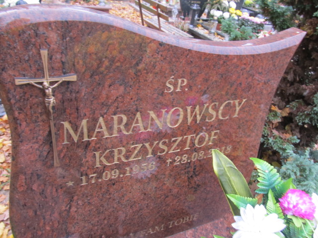 Krzysztof Maranowski 1956 Maszewo - Grobonet - Wyszukiwarka osób pochowanych