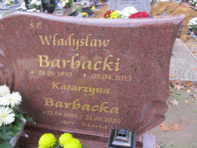 Władysław Barbacki 1930 Maszewo - Grobonet - Wyszukiwarka osób pochowanych