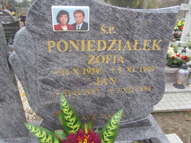 Jan Poniedziałek 1937 Maszewo - Grobonet - Wyszukiwarka osób pochowanych